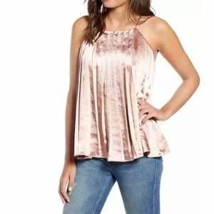 Endless Rose Pleated Tank Top in Mauve
